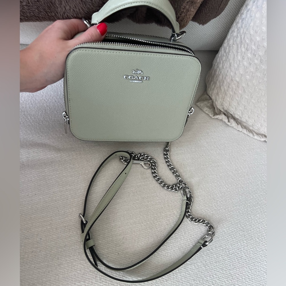 Coach Box Crossbody Bag - Light Green